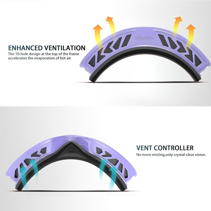 ISTON Ski Goggles - OTG Snow/Snowboard Goggles for Men, Women & Youth - 100% UV Protection W1 - Image 5